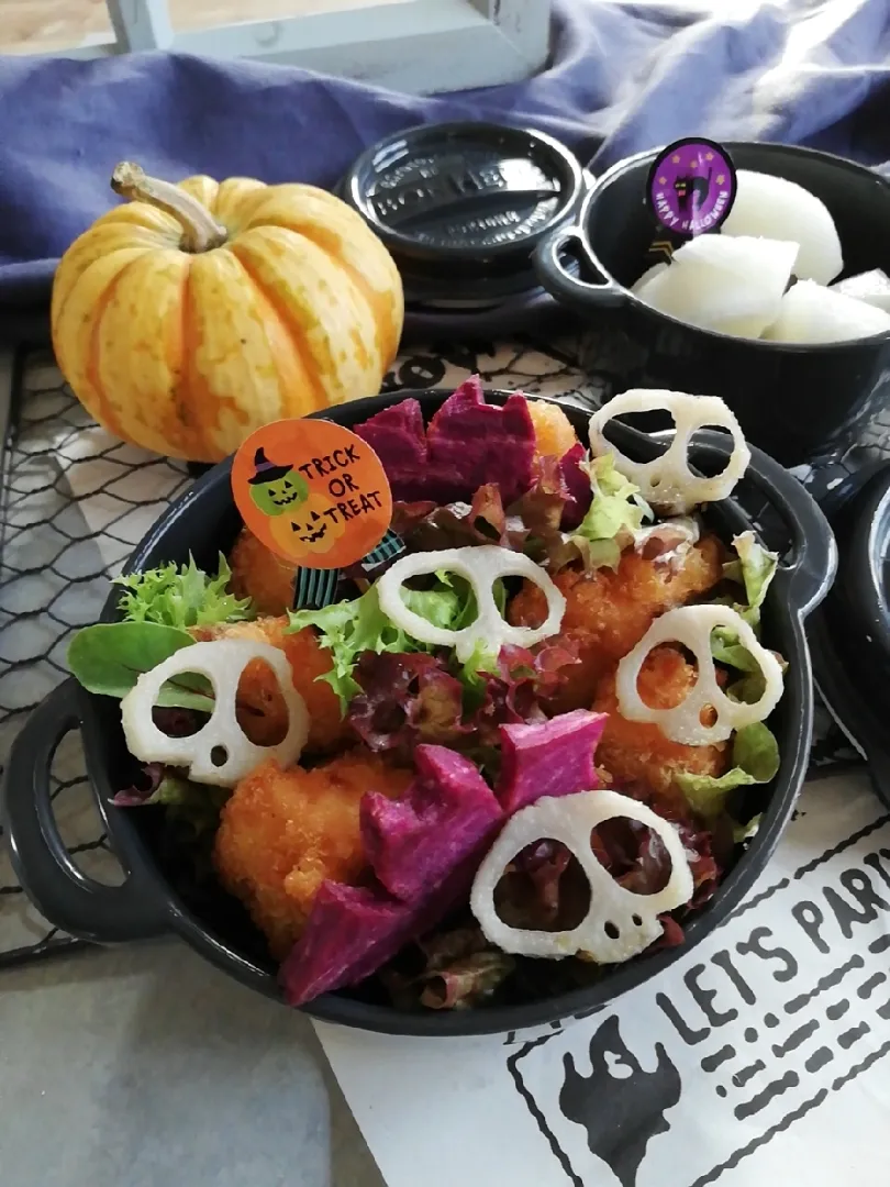 Snapdishの料理写真:☠🎃HappyHalloween🍭🍬弁当|puchan_cafeさん