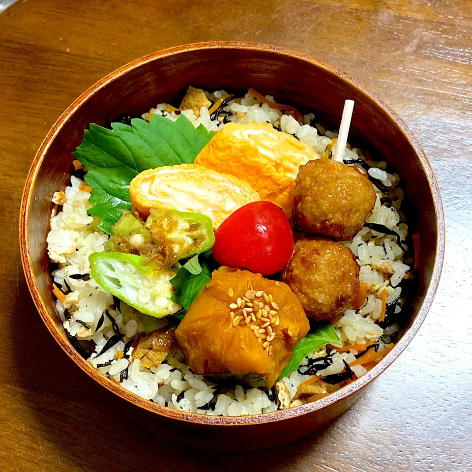 今日のお弁当！ひじきの混ぜご飯|はる吉さん