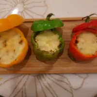 Chicken stuffed bell pepper!|namさん