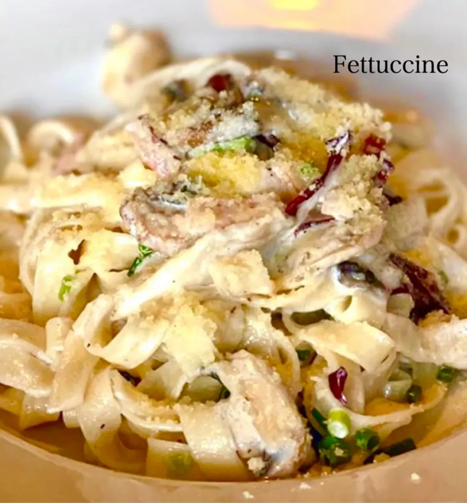 Fettuccine(チキンクリーム)・・・|ばくあんしゃさん