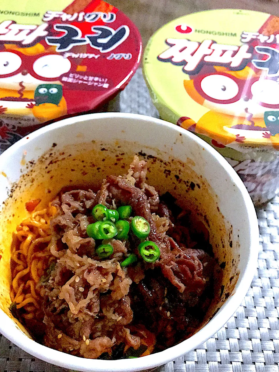 ファミマで見つけた、カップ麺のチャパグリ😍😍😍|🌺🌺Foodie🌺🌺さん