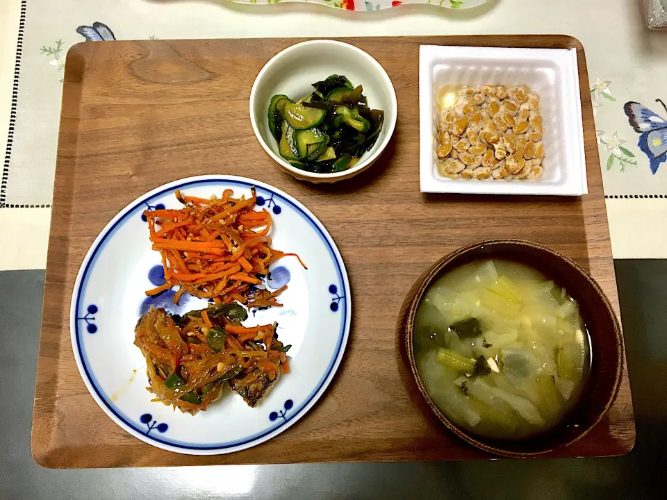 Snapdishの料理写真:鯖青椒肉絲のご飯|みよさん