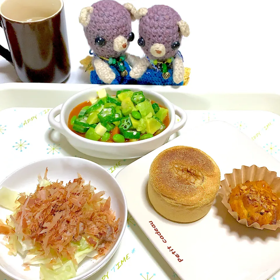 Snapdishの料理写真:朝ごぱん（╹◡╹）|chagashiさん