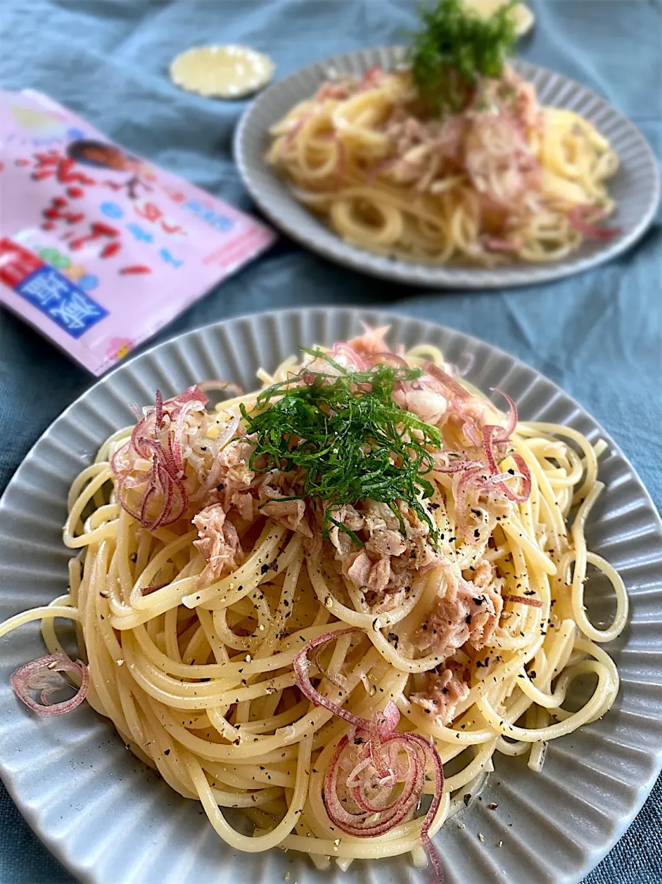 梅こんぶ茶で絶対旨い和風パスタ|らんさん