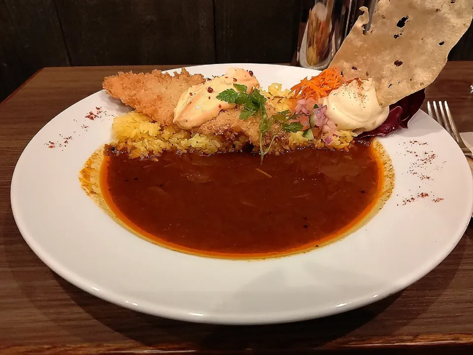 Snapdishの料理写真:フィッシュフライカレー|rieuさん