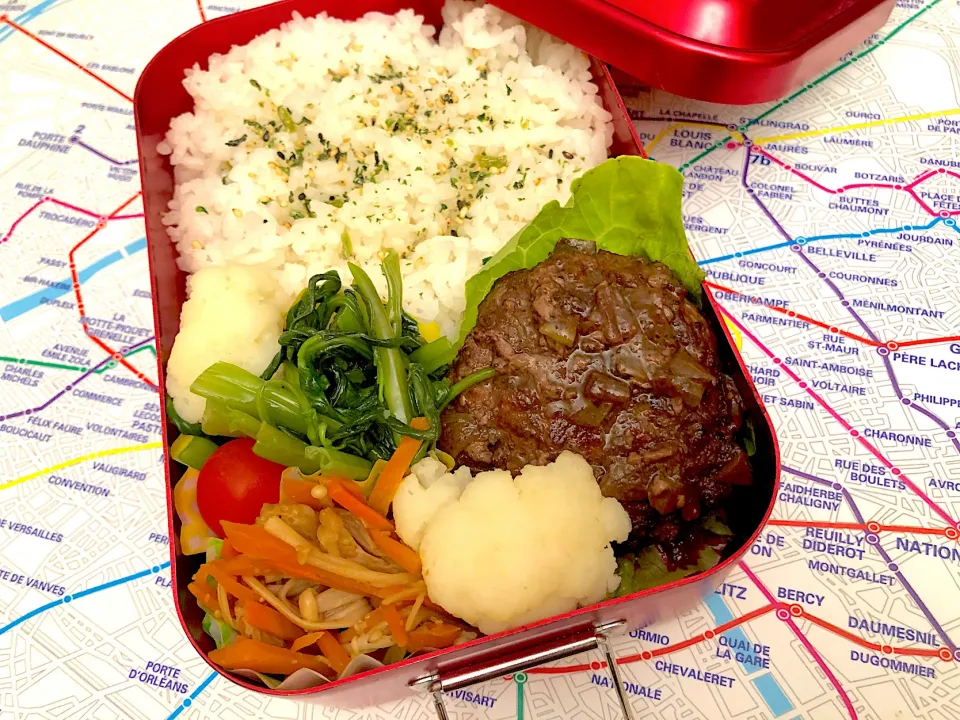 高校生弁当　11-21 ハンバーグ弁当|mashaさん