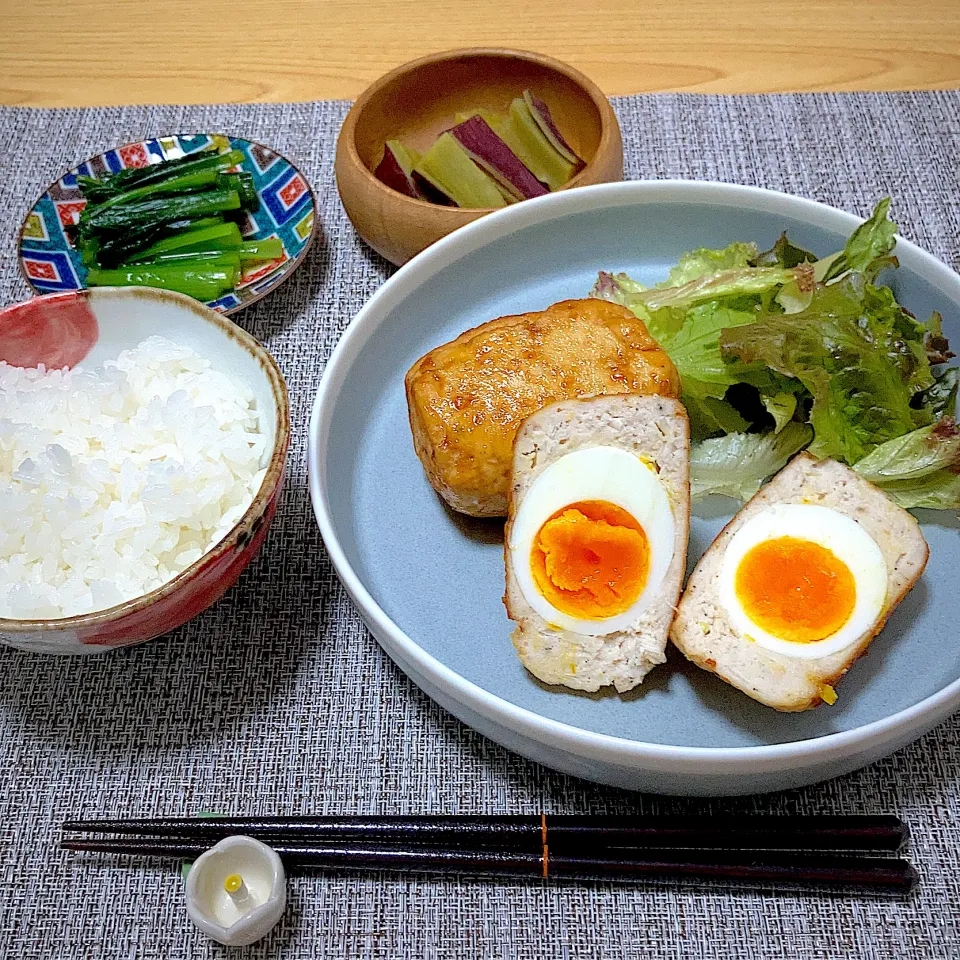 夕食|ツインうさぎさん