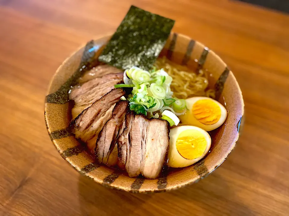 Snapdishの料理写真:手づくり☆煮干し醤油ラーメン！|ふくすけ食堂さん