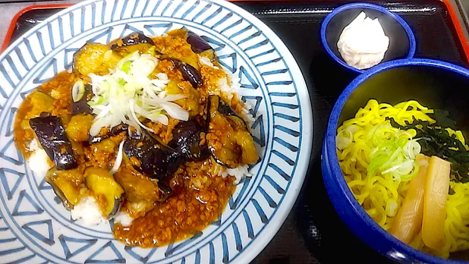 麻婆茄子丼・半ラーメンセット|nyama1さん