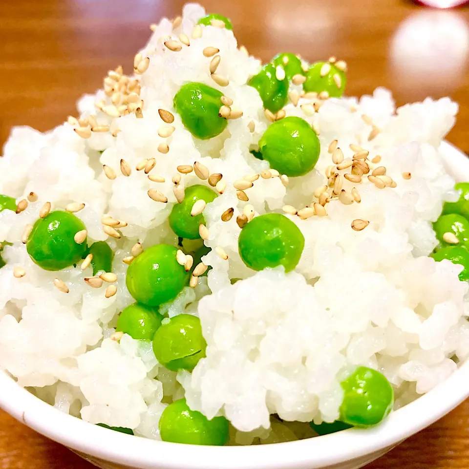 グリンピースご飯🍀|まいりさん