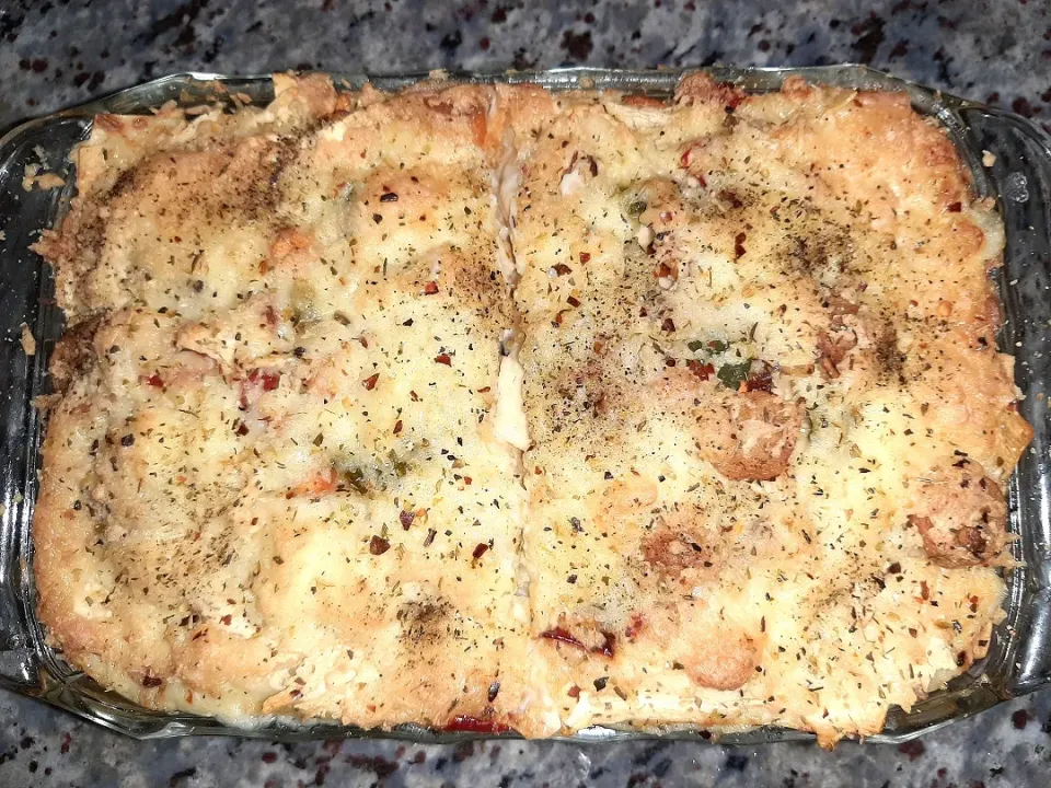 Snapdishの料理写真:chicken sausage lasagne|Richa Thakur Jhaさん