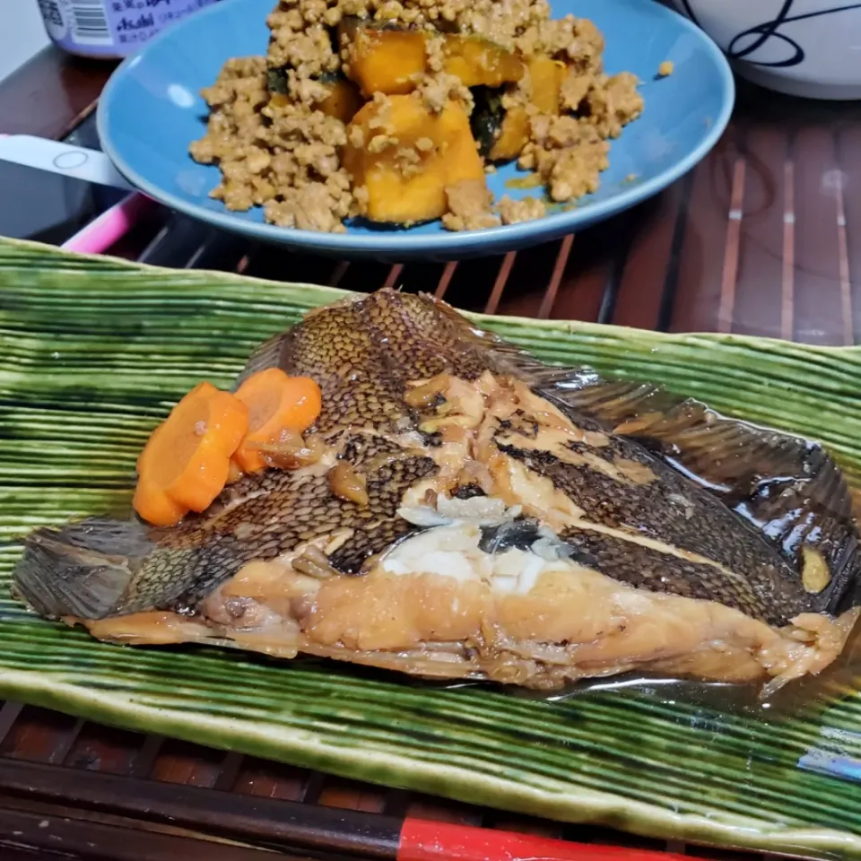 おじさん料理で♪
カレイの煮付け
かぼちゃと挽き肉煮|dai.noriさん