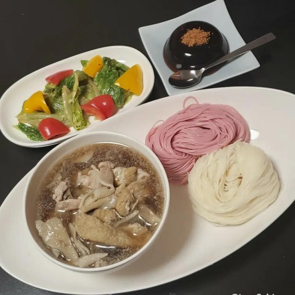 Snapdishの料理写真:舞茸と豚肉の温かいつけ汁|Yukiさん