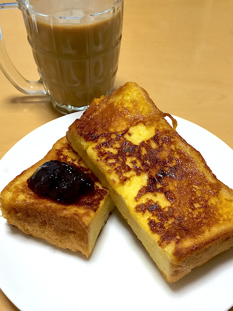 単身赴任中の男飯(フレンチトースト)|おおもりの星さん