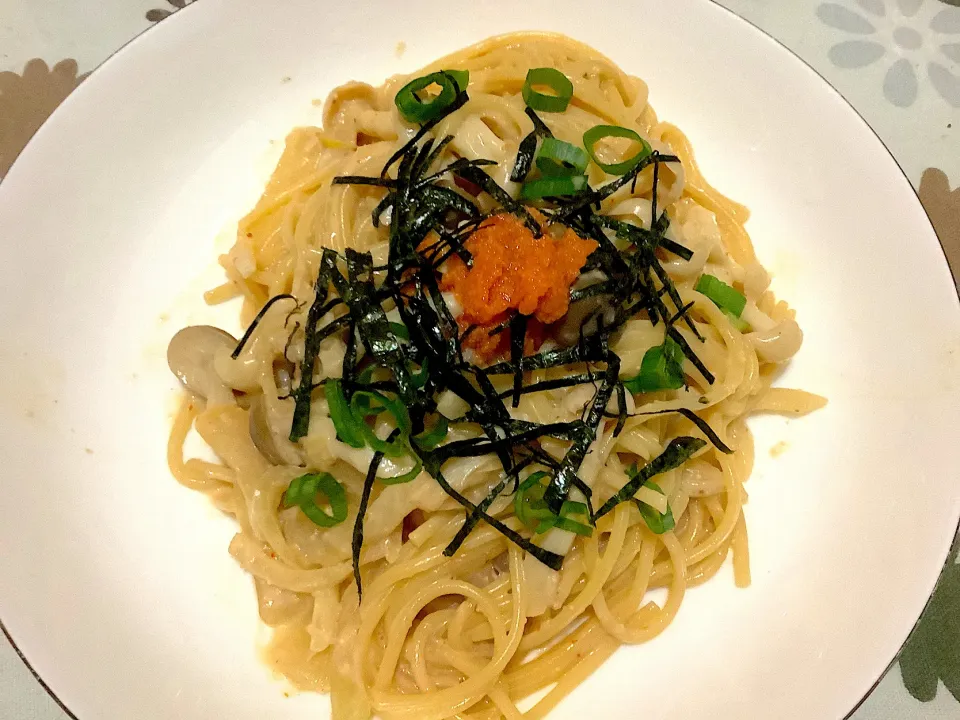 Snapdishの料理写真:明太子Pasta-Mentaiko Pasta|Graceさん