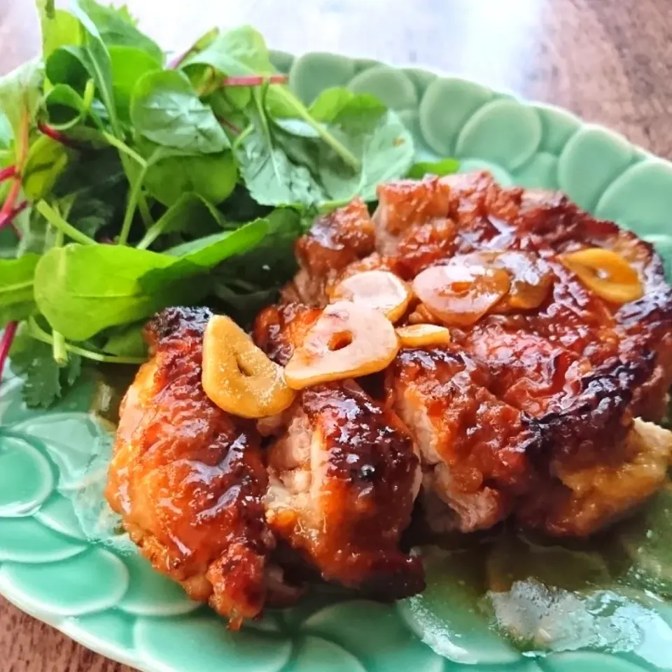 ローズ＆ローズさんの料理 今日の晩ご飯　照り焼きチキン|とだともさん