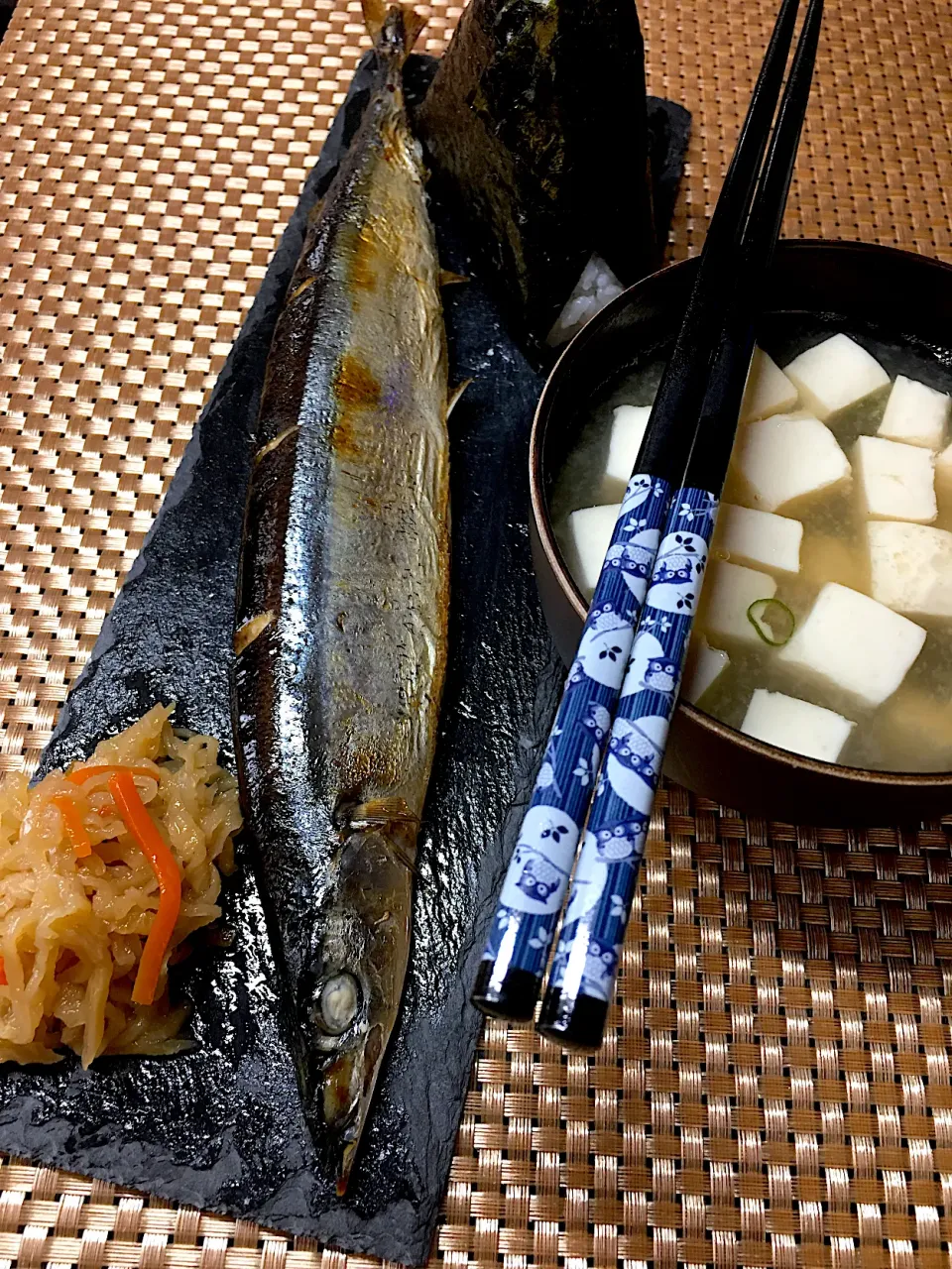 秋刀魚定食|すくらんぶるえっぐさん