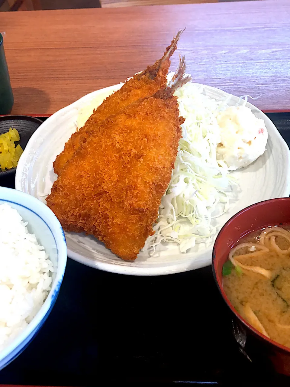 漁火特大アジフライ定食|藤本 ひろきさん