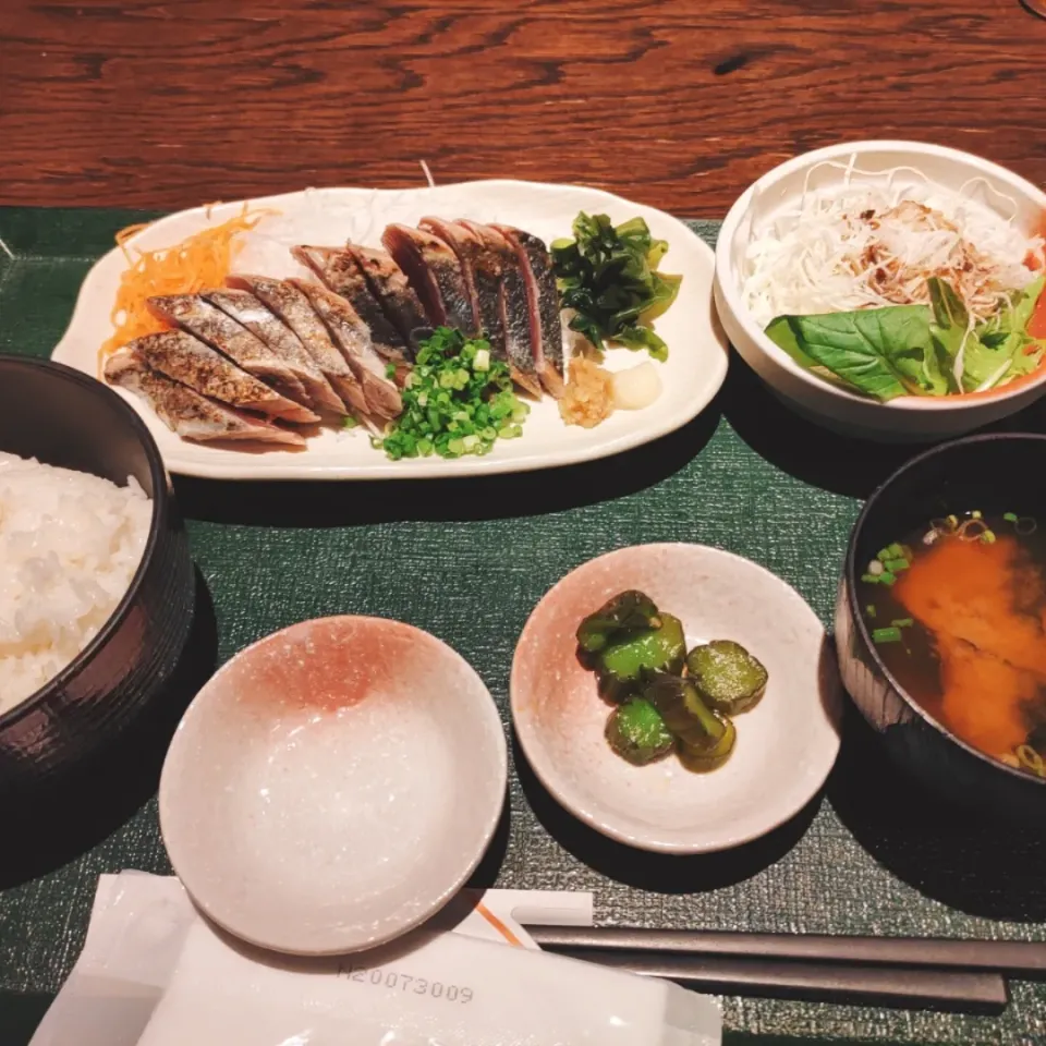 カツオ定食|ますおさん