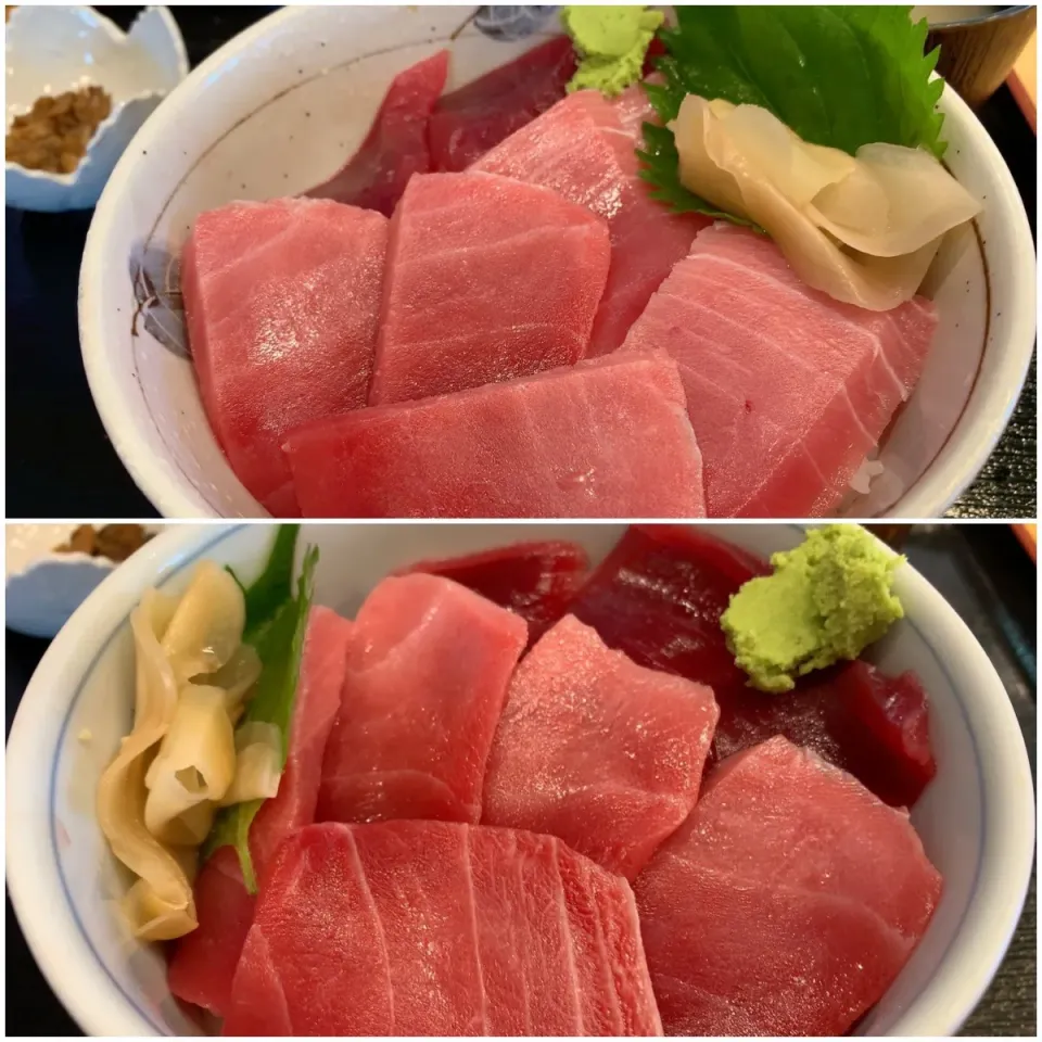 まぐろ食堂さんのミナミ鮪丼とマグロ欲張り丼(゜▽゜)|ひーちゃんさん