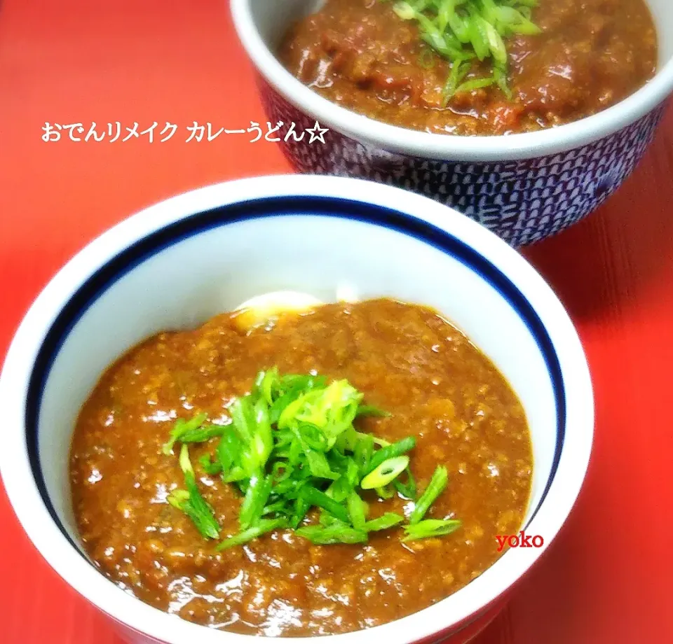 Snapdishの料理写真:おでんリメイク カレーうどん☆です。|容子さん