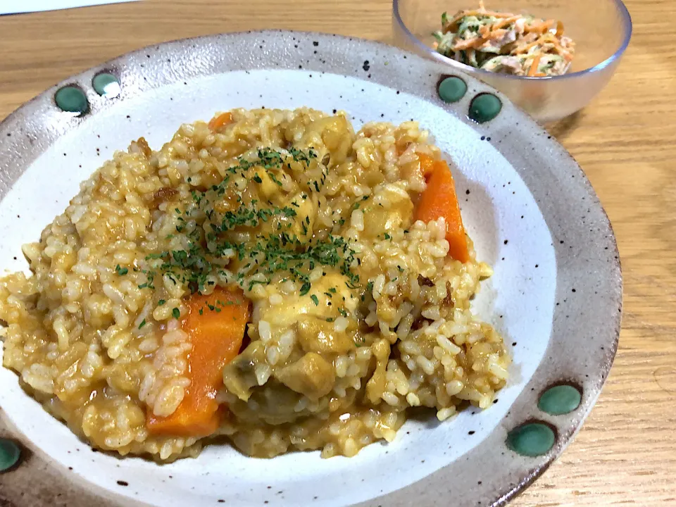 カレーチーズリゾット🧀|さおりさん