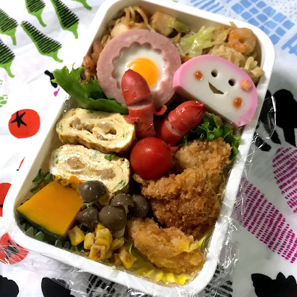 2020年10月6日　オレ弁当♪２色焼きそば♪|クッキングおやぢさん