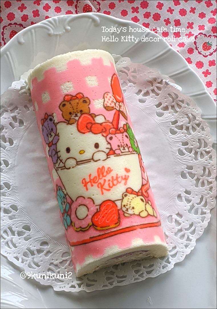 キティちゃんのデコロールケーキ くぅちゃん Snapdish スナップディッシュ Id Ddfbia
