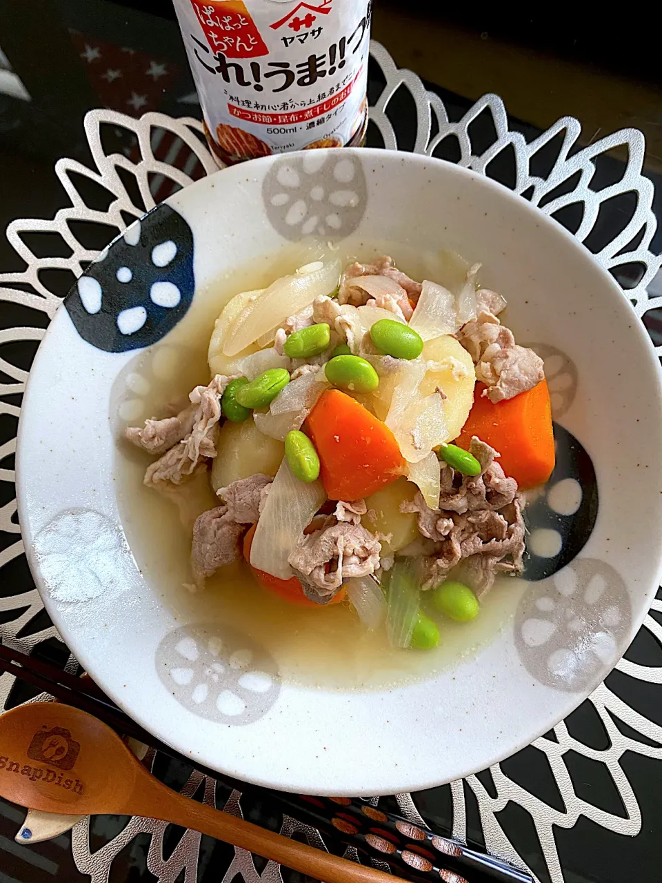 Snapdishの料理写真:肉じゃが🥔 〜かけて煮るだけ〜|ゆかりさん