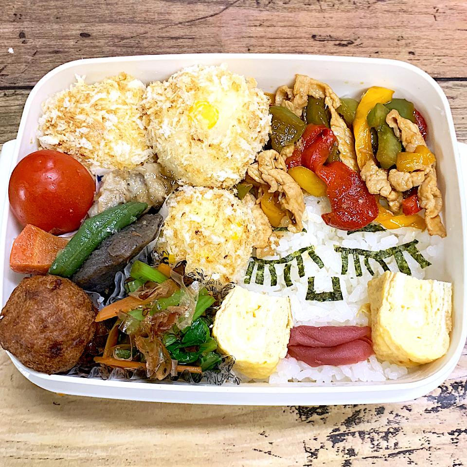 息子顔弁当
