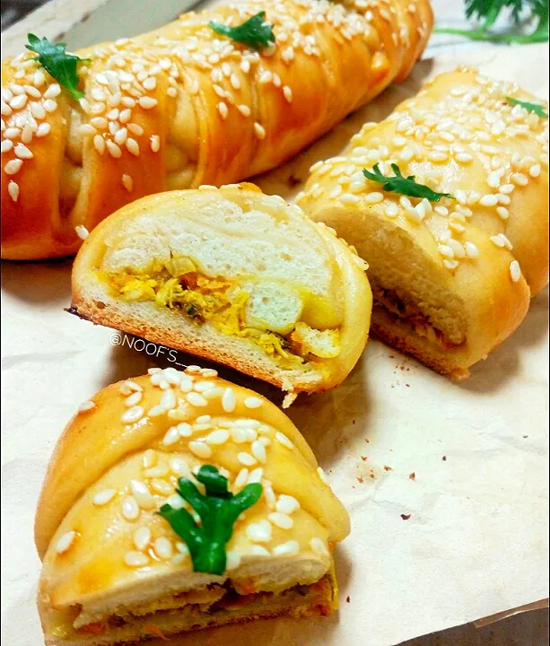 Chicken braided bread|Noofs___さん