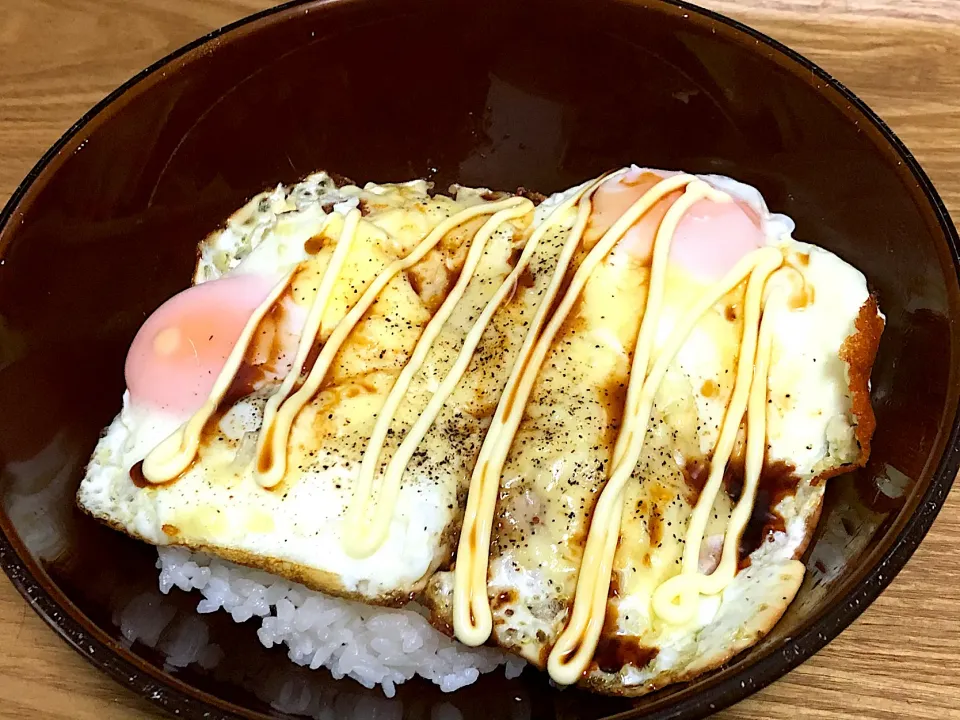 ☆チーズハムエッグ丼|まぁたんさん