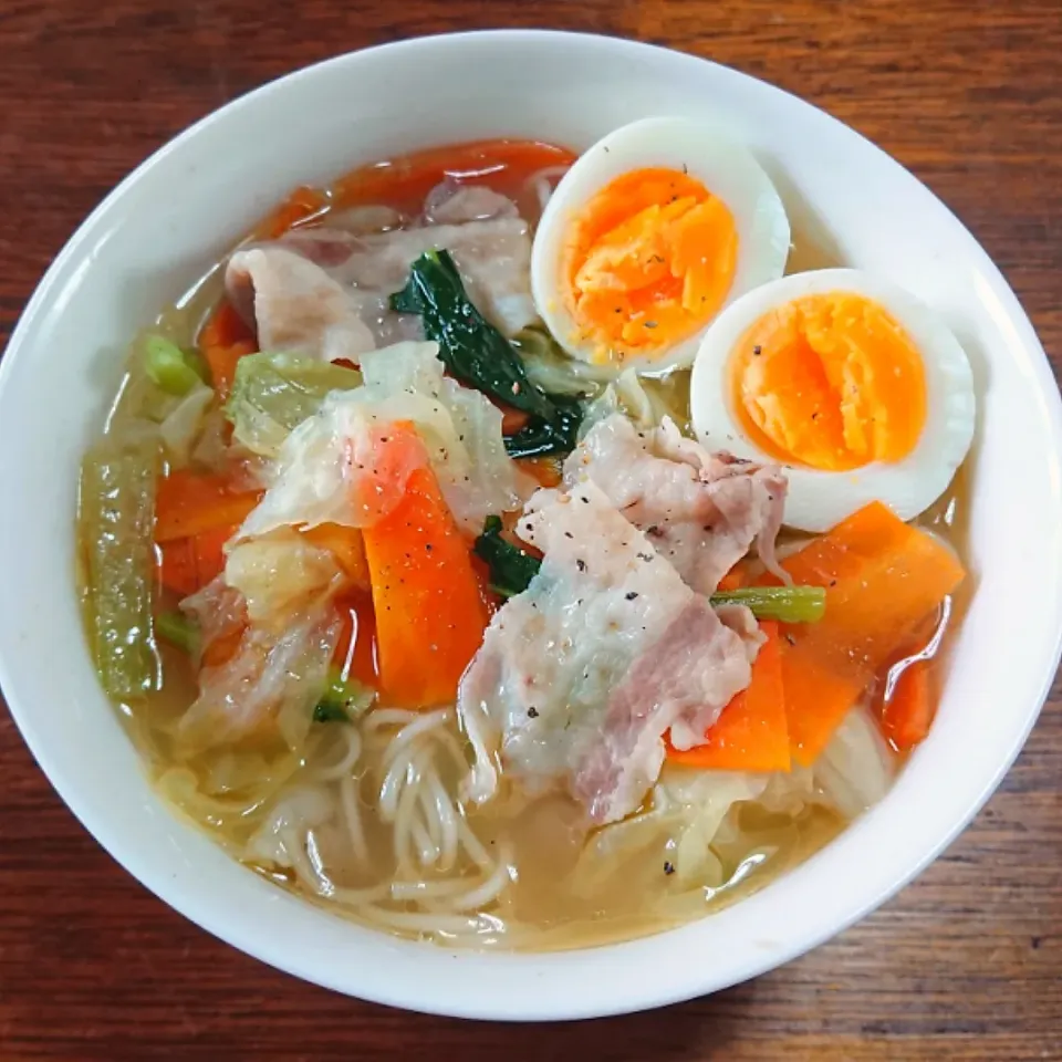 野菜たっぷりうま塩にゅうめん|☆ちび☆さん