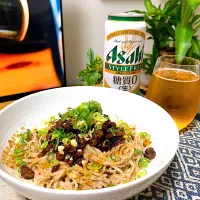 Snapdishの料理写真:リュウジさんの【至高の汁なし坦々麺】をお蕎麦で作ってみました！|蕎麦屋de上機嫌さん