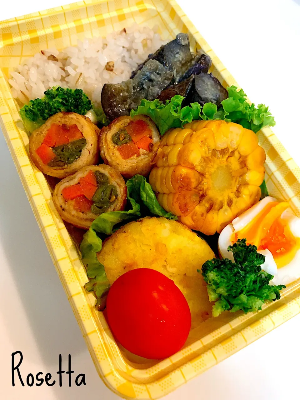 Snapdishの料理写真:肉巻き野菜弁当|Rosettaさん