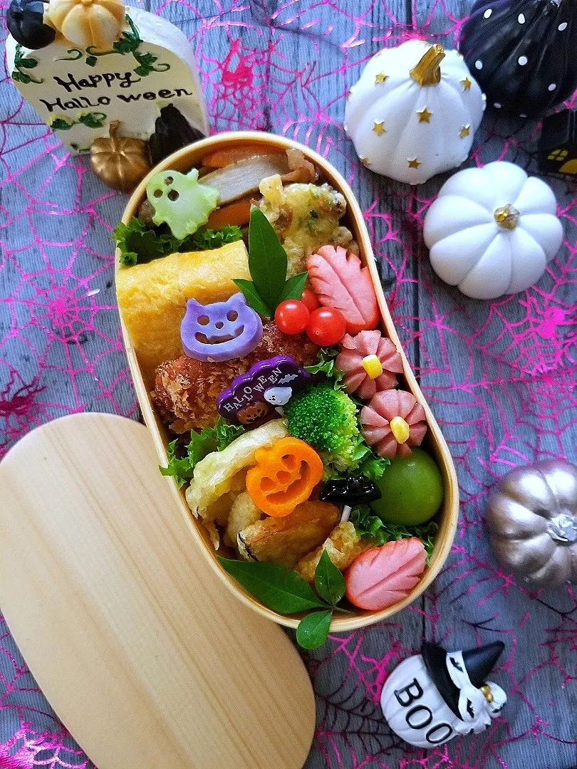 Snapdishの料理写真:ハロウィン海苔弁当|sugar beansさん