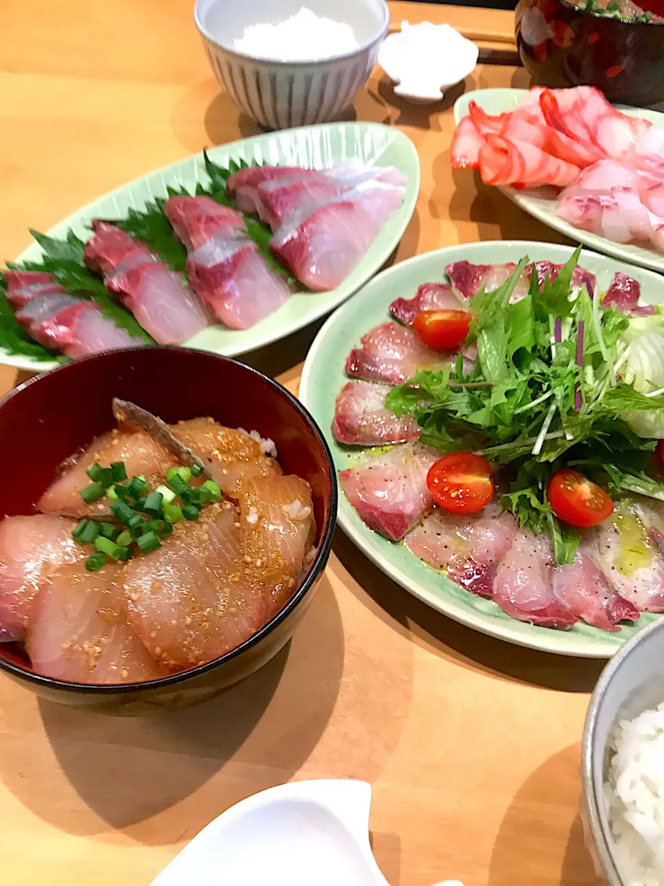 刺身、漬け丼、カルパッチョ！|ふくながさん