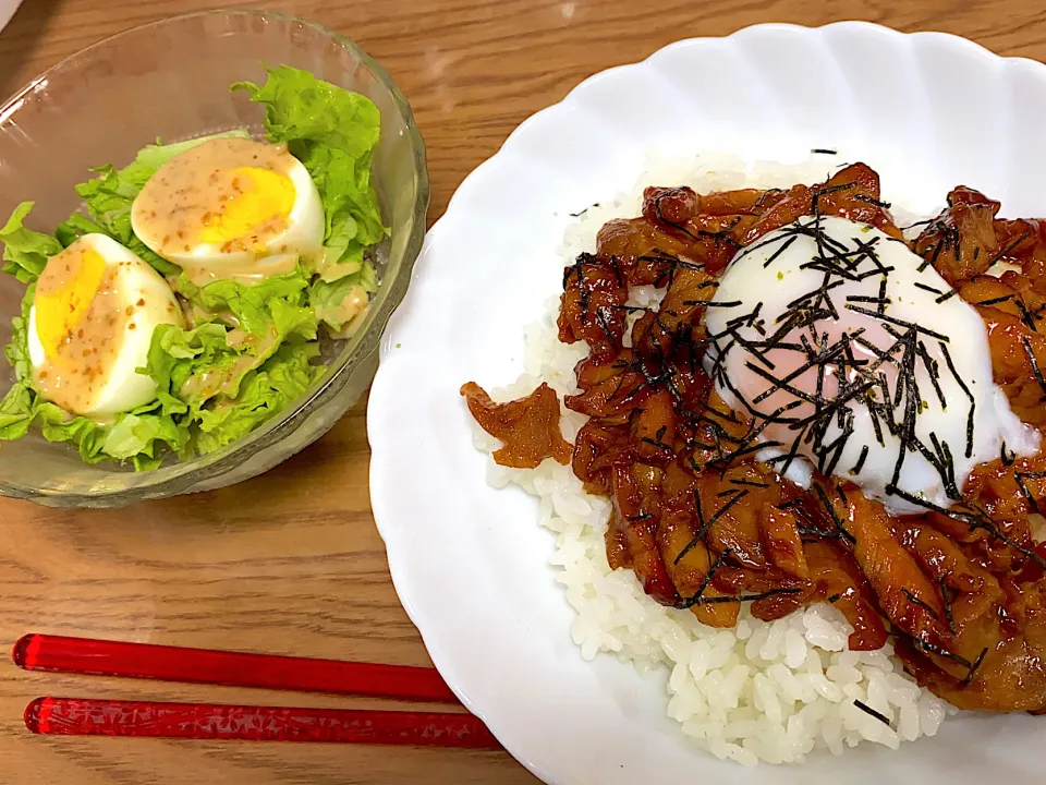 Snapdishの料理写真:照り焼きチキン丼|ゆーママさん