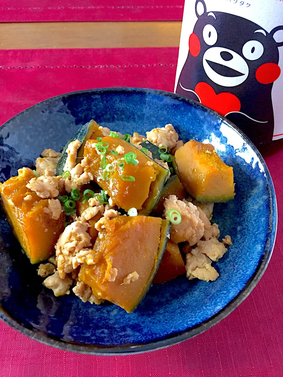 かぼちゃの鶏そぼろ煮🍀|おかちさん