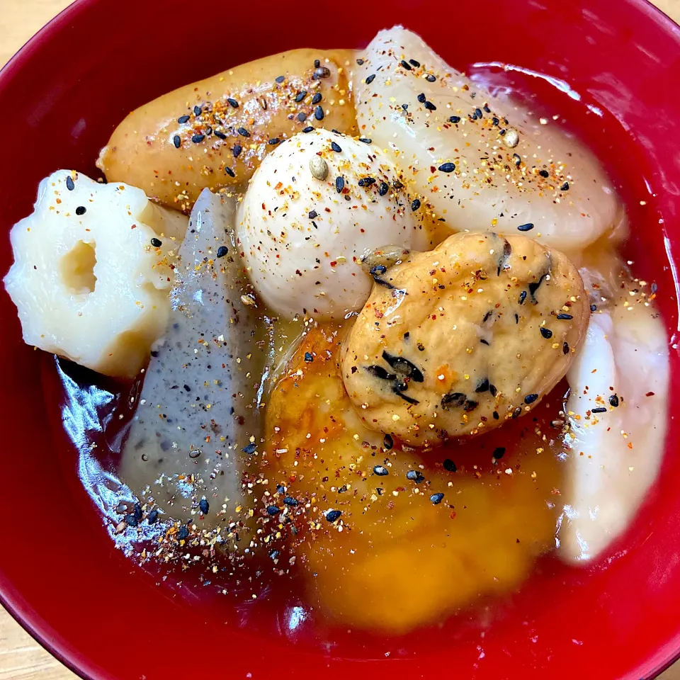 Snapdishの料理写真:餡掛けおでん丼|Makokoさん