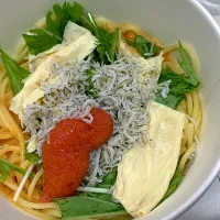 メラド　金子の明太子パスタ|にゆまるくんさん