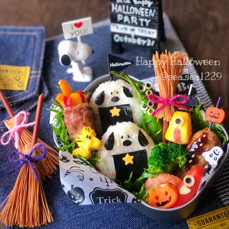 スヌーピーのハロウィン弁当🎃|seaさん