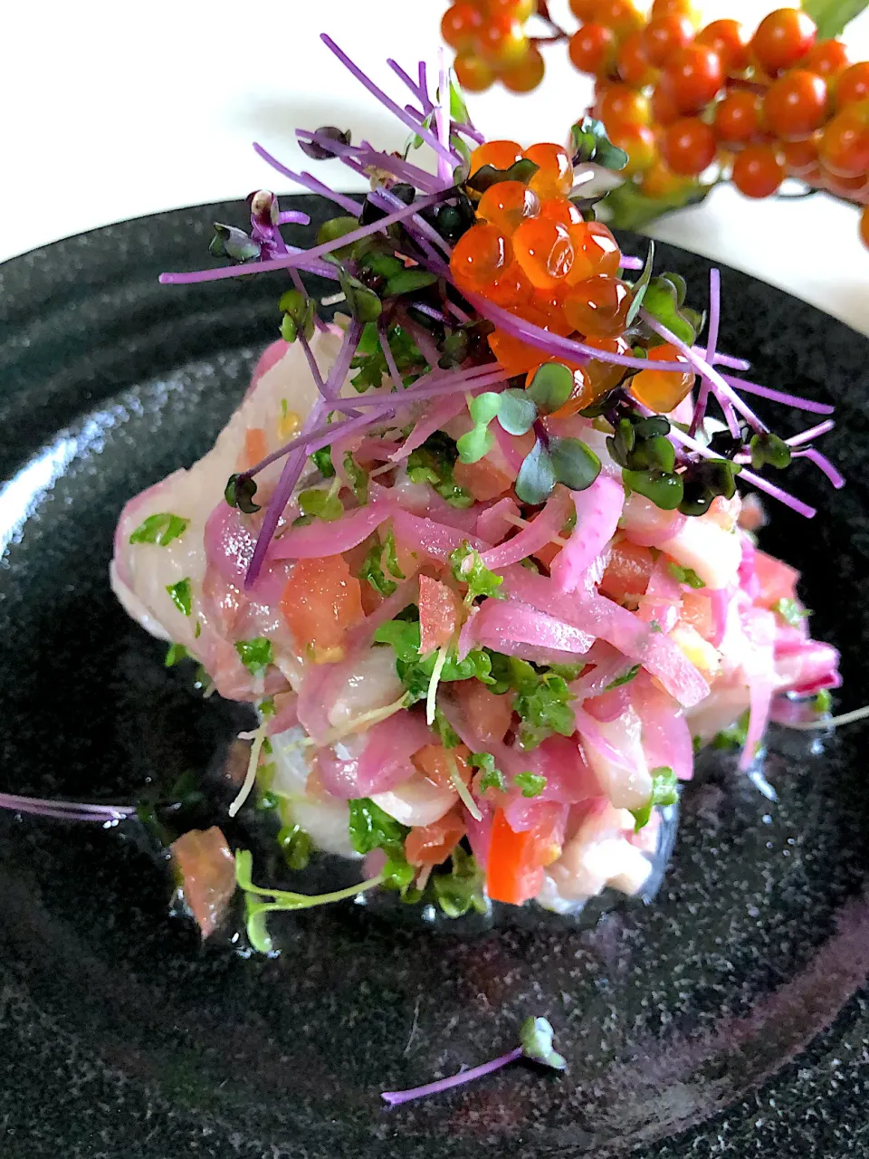 かんぱちローズのカルパッチョ風サラダ🥗|みゆきさん