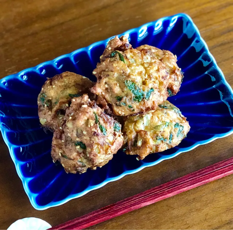 具沢山の豆腐だんご　　　　　　　　　Fried tofu dumplings|マユマユさん