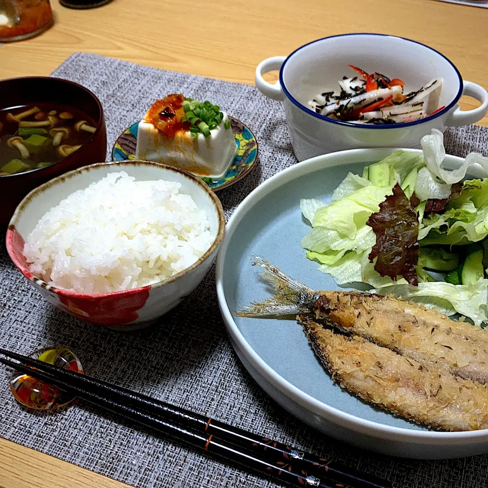 夕食|ツインうさぎさん