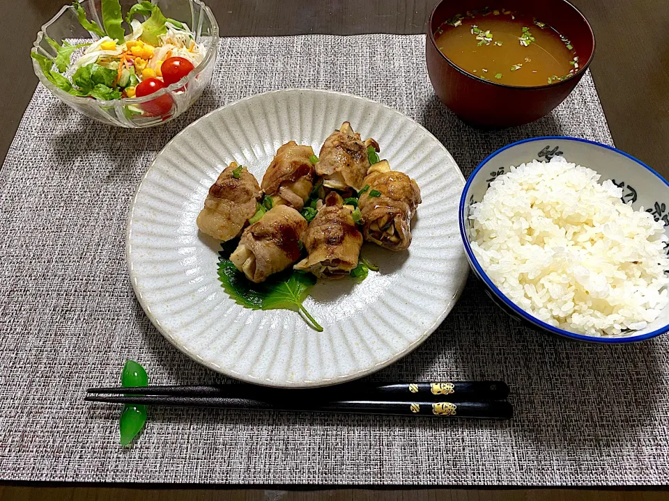 Snapdishの料理写真:豚バラ肉のエリンギ巻き|Ari’s Channelさん