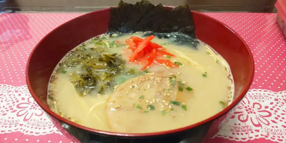 珍しく家で豚骨ラーメン|kamekameさん