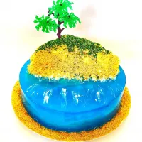 ocean cake 
#oceancake #pudingcake #bdaycake|indranifitriさん