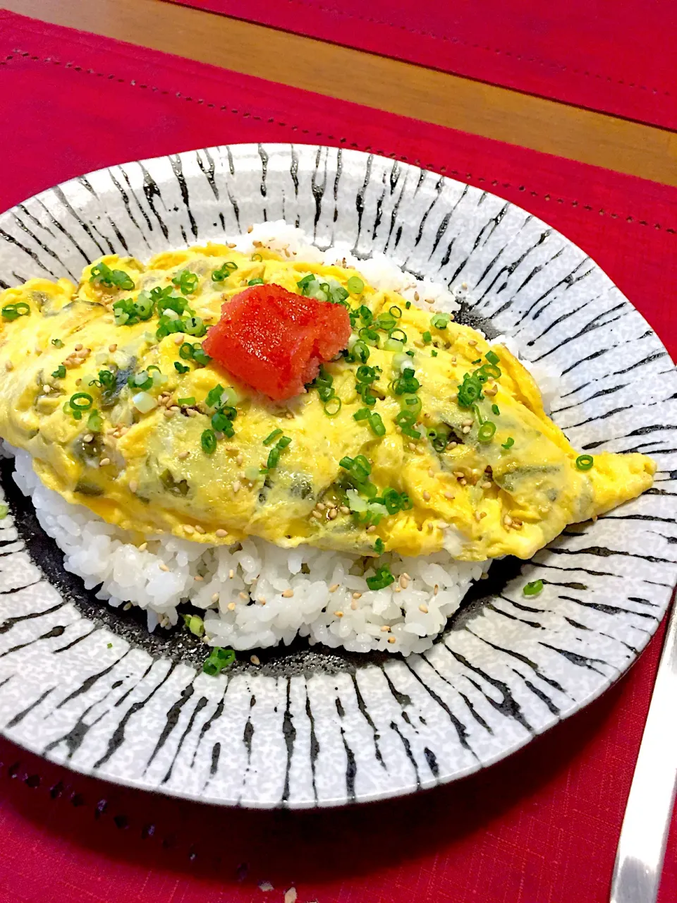 オムレツ高菜飯🍀|おかちさん