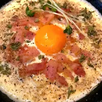 Snapdishの料理写真:サッポロラーメン塩　カルボナーラ風|oneymeshiさん